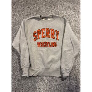 Champion Reverse Weave Sperry‎ Wrestling Gray Crewneck Sweatshirt Mens Medium